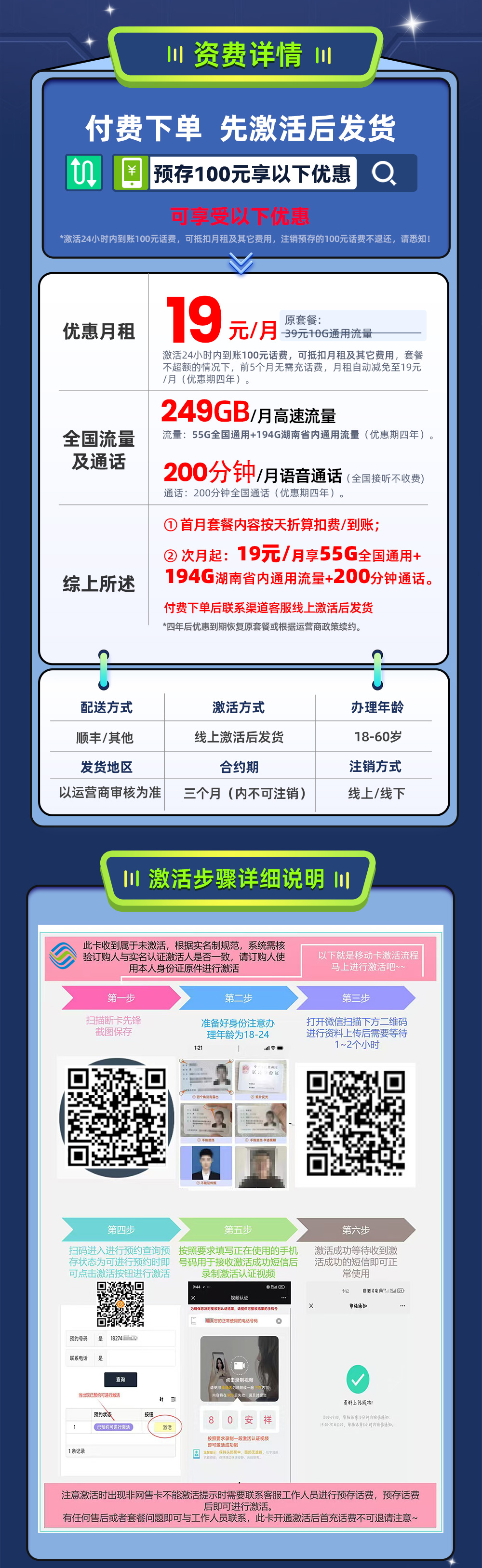 移动水神卡19元月享249G流量+200分钟通话  第2张