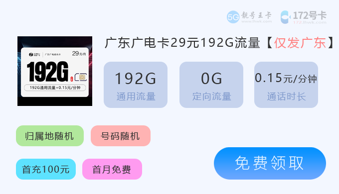 2026年广东流量卡哪个最划算?推荐广东广电卡29元192G流量套餐 第5张 2026年广东流量卡哪个最划算?推荐广东广电卡29元192G流量套餐 第5张