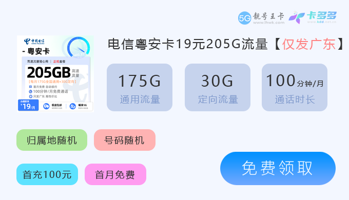 广东电信粤安卡19元205G.png